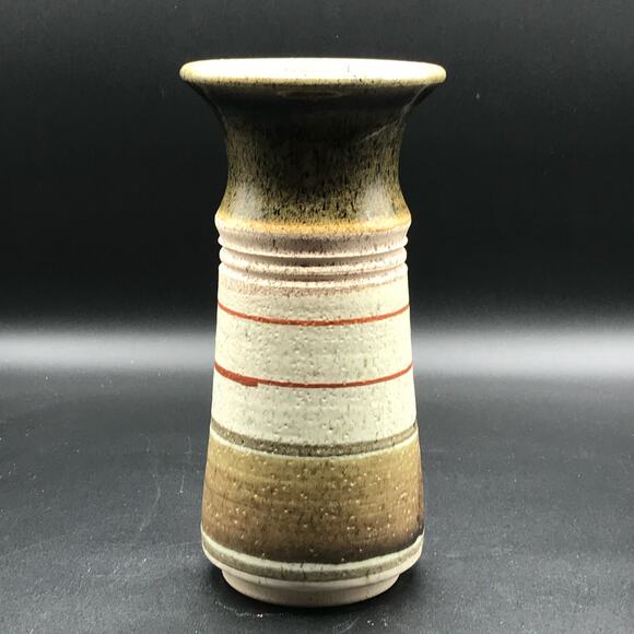 Jack Westlin Northwest Artist Signed 9" Hand Thrown & Painted Stoneware Vase - Picture 1 of 7